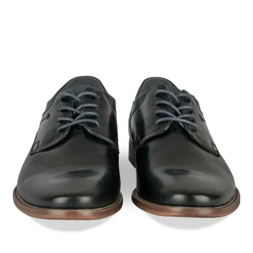 Derbies BLEU Homme Motif Uni Lacets