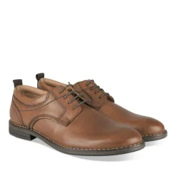 Derbies COGNAC Homme CUIR Motif Uni Lacets