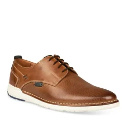 Derbies COGNAC Homme CUIR Motif Uni A Enfiler