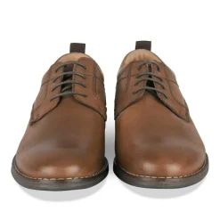 Derbies COGNAC Homme CUIR Motif Uni Lacets