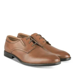 Derbies COGNAC Homme CUIR Motif Uni Lacets