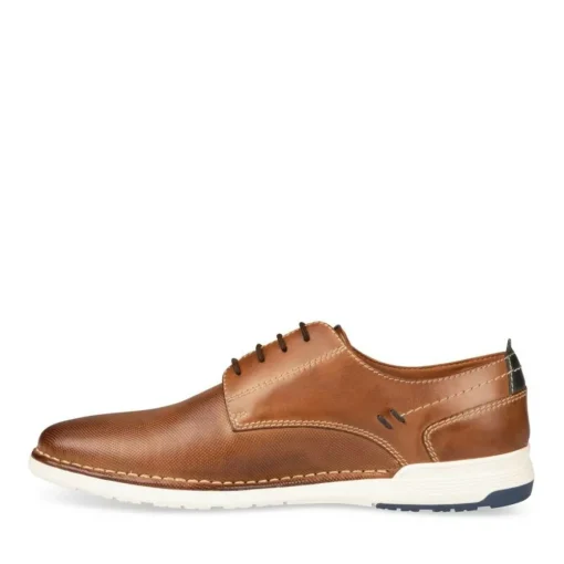 Derbies COGNAC Homme CUIR Motif Uni A Enfiler