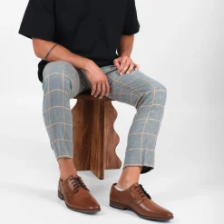 Derbies COGNAC Homme CUIR Motif Uni Lacets