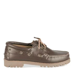 Derbies Confort MARRON Homme CUIR Motif Uni Lacets
