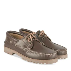 Derbies Confort MARRON Homme CUIR Motif Uni Lacets