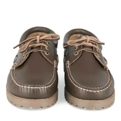 Derbies Confort MARRON Homme CUIR Motif Uni Lacets