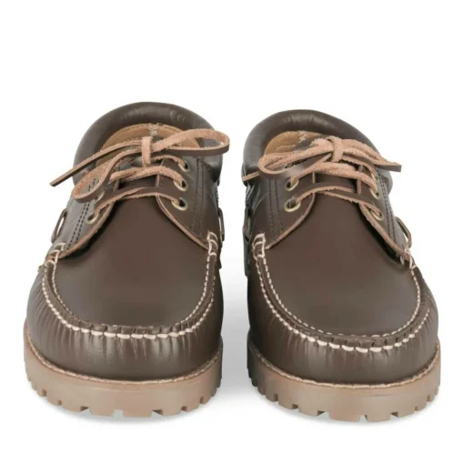 Derbies Confort MARRON Homme CUIR Motif Uni Lacets
