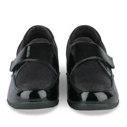 Derbies Confort NOIR Femme Motif Uni Scratch