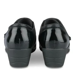 Derbies Confort NOIR Femme Motif Uni Scratch