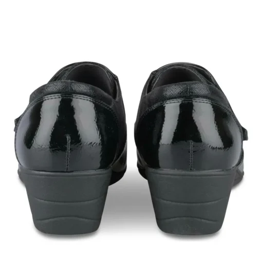 Derbies Confort NOIR Femme Motif Uni Scratch