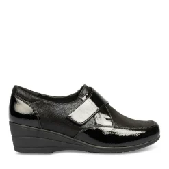 Derbies Confort NOIR Femme Motif Uni Scratch