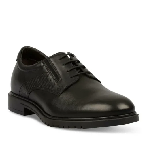 Derbies Confort NOIR Homme CUIR Lacets