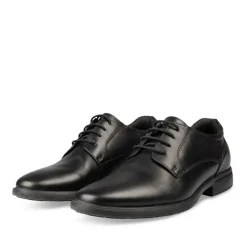 Derbies Confort NOIR Homme CUIR Motif Uni Lacets