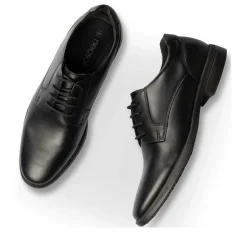 Derbies Confort NOIR Homme CUIR Motif Uni Lacets