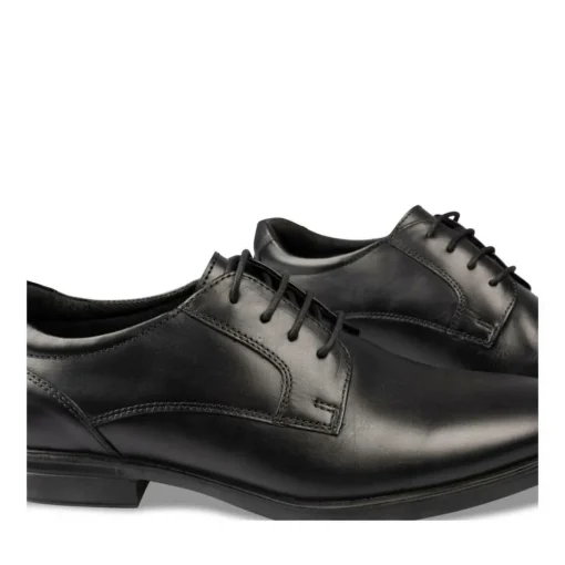 Derbies Confort NOIR Homme CUIR Motif Uni Lacets