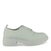 Derbies GRIS Femme CUIR Motif Uni Lacets