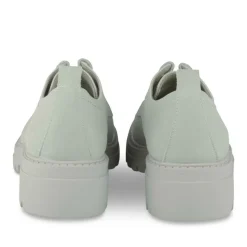 Derbies GRIS Femme CUIR Motif Uni Lacets