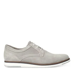 Derbies GRIS Homme CUIR Motif Uni A Enfiler