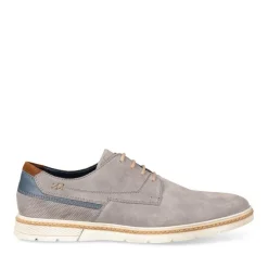 Derbies GRIS Homme CUIR Motif Uni Lacets