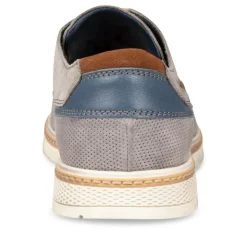 Derbies GRIS Homme CUIR Motif Uni Lacets