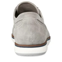Derbies GRIS Homme CUIR Motif Uni A Enfiler