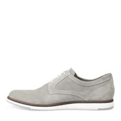 Derbies GRIS Homme CUIR Motif Uni A Enfiler