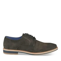 Derbies GRIS Homme Motif Uni Lacets