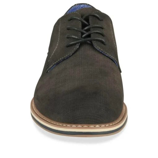 Derbies GRIS Homme Motif Uni Lacets