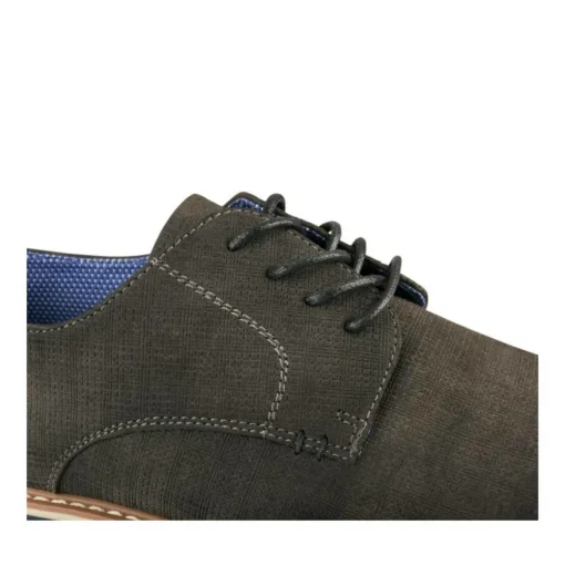 Derbies GRIS Homme Motif Uni Lacets