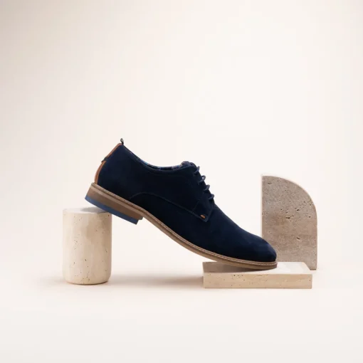 Derbies MARINE Homme CUIR Motif Uni Lacets