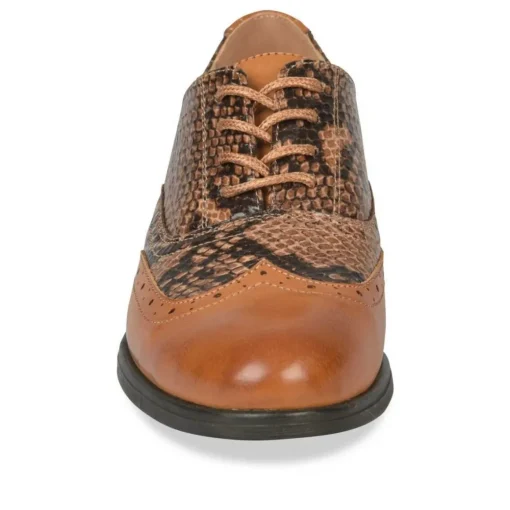 Derbies MARRON Femme