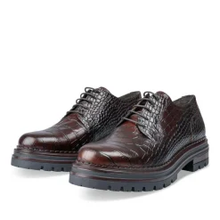 Derbies MARRON Femme CUIR Motif Uni Lacets