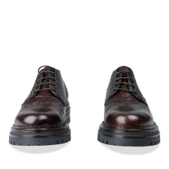 Derbies MARRON Femme CUIR Motif Uni Lacets