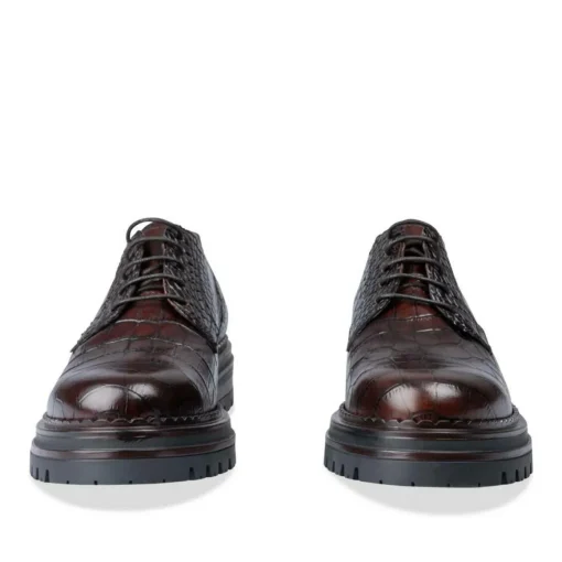 Derbies MARRON Femme CUIR Motif Uni Lacets