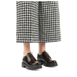 Derbies MARRON Femme CUIR Motif Uni Lacets