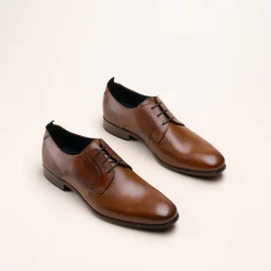 Derbies MARRON Homme CUIR Motif Uni Lacets
