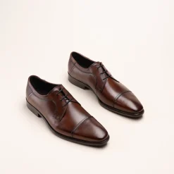 Derbies MARRON Homme CUIR Motif Uni Lacets