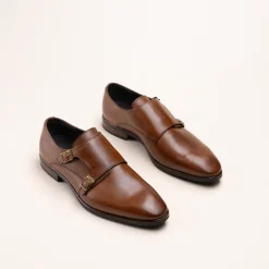 Derbies MARRON Homme CUIR Motif Uni Boucle