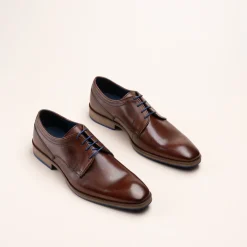 Derbies MARRON Homme CUIR Motif Uni Lacets