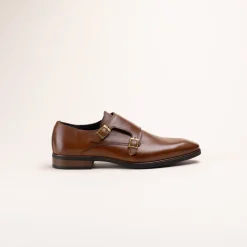 Derbies MARRON Homme CUIR Motif Uni Boucle