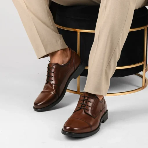 Derbies MARRON Homme CUIR Motif Uni Lacets