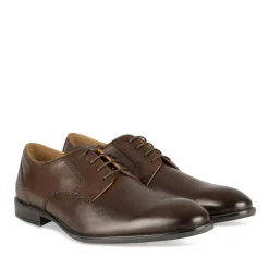 Derbies MARRON Homme CUIR Motif Uni A Enfiler