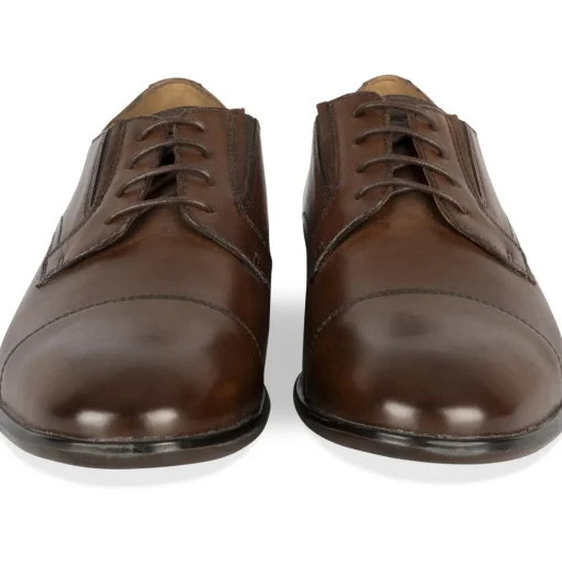 Derbies MARRON Homme CUIR Motif Uni Lacets