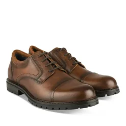 Derbies MARRON Homme CUIR Motif Uni Lacets