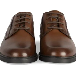 Derbies MARRON Homme CUIR Motif Uni A Enfiler