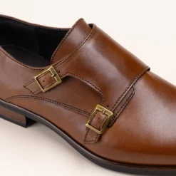 Derbies MARRON Homme CUIR Motif Uni Boucle