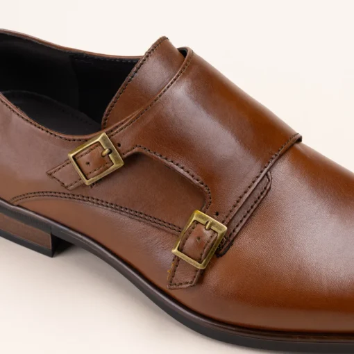 Derbies MARRON Homme CUIR Motif Uni Boucle