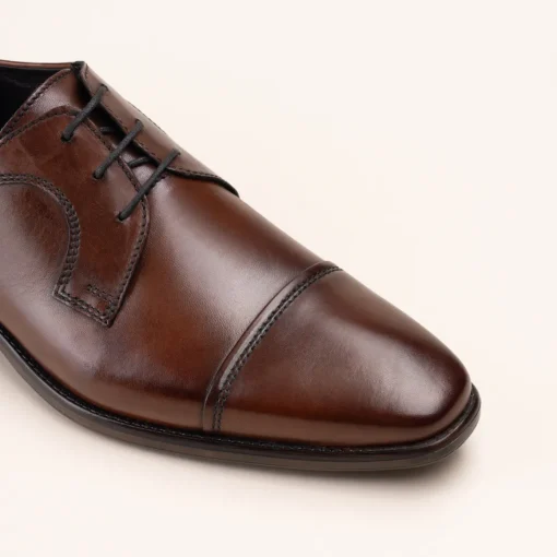 Derbies MARRON Homme CUIR Motif Uni Lacets