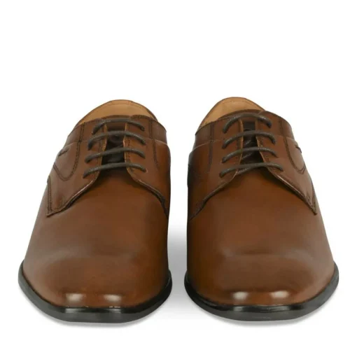 Derbies MARRON Homme CUIR Motif Uni Lacets