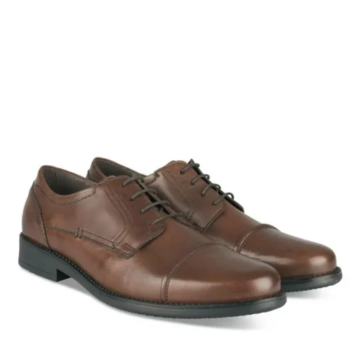 Derbies MARRON Homme CUIR Motif Uni Lacets